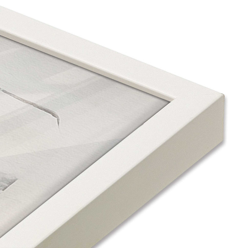 Doux ensemble de 3 impressions, H 11 po x l 27 po, Blanc opaque