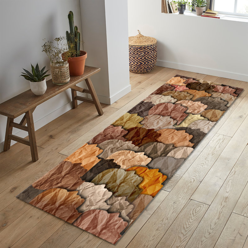 Non-Woven Soft Type Printed Rug with Beautiful Floral Pattern for an Elegant Touch in Your Living Room or Bedroom
