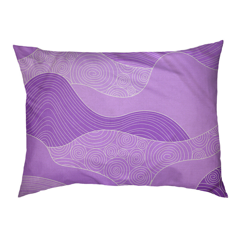Coussin pour chien Byrge, Mauve, Moyen (L 29,5 po x P19,5 po x H 9,5 po)