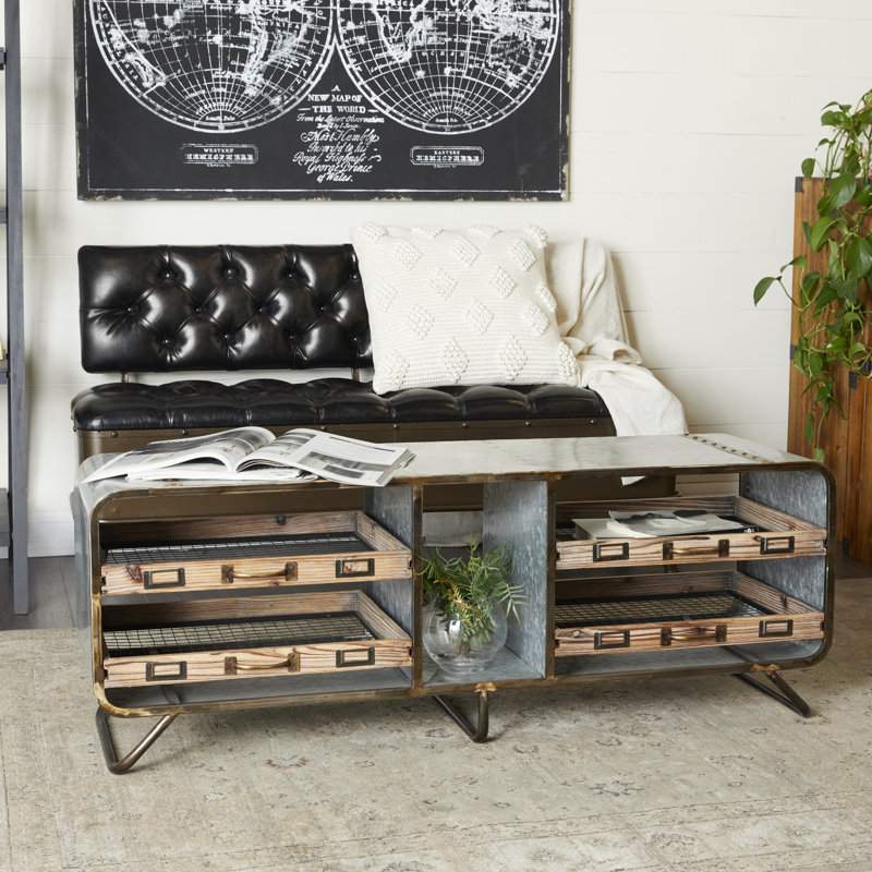 Rainey Solid Wood Storage Bench