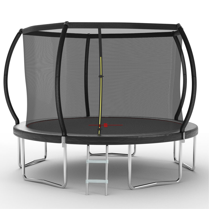 YC 12FT trampoline Pumpkin- Standard-Black
