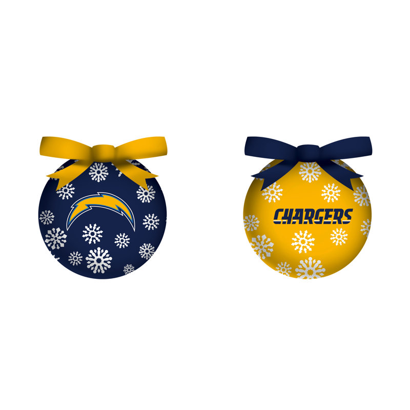 Ensemble d'ornement boule NFL, San Diego Chargers