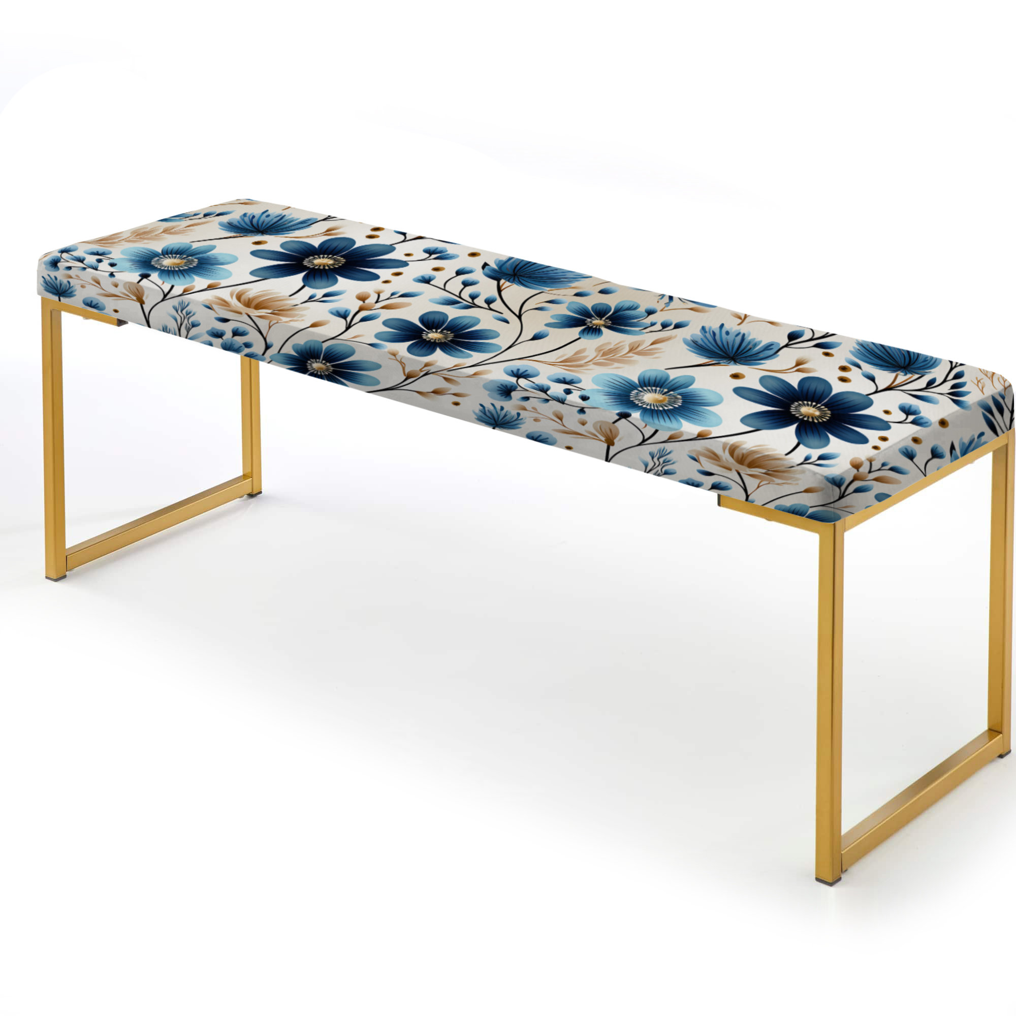 Design Art Blue Scandinavian Simplicity Floral Pattern II - Floral ...