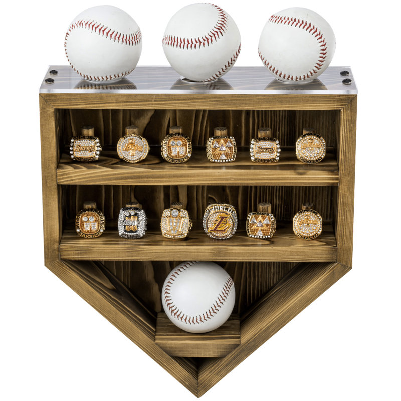 4-Tier Baseball Wall Display Case