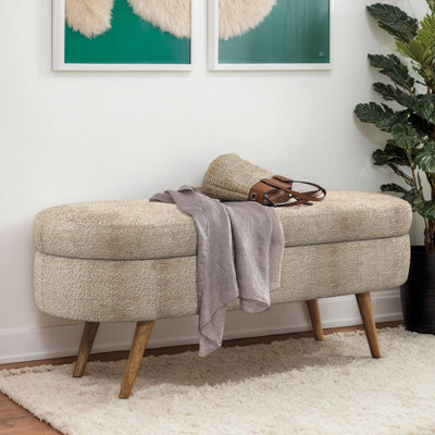 Banc de rangement rembourré 2 places Maly