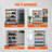 Mariapaula Steel Height -Adjustable Shelving Unit-1118290393