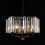 Lustre en cristal 5 lumières avec abat-jour fleurs Friedhardt