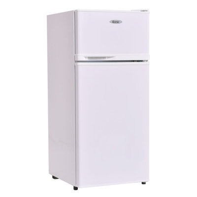 Costway 3.4 Cubic Feet Portable Freestanding Mini Fridge with Freezer