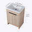 Meuble-lavabo autoportant avec lavabo en résine