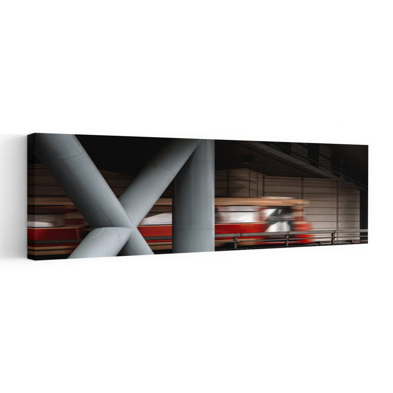Dynamic Urban Transit by Gilbert Claes - Wrapped Canvas Panoramic Print, 30.48 cm H x 91.44 cm W
