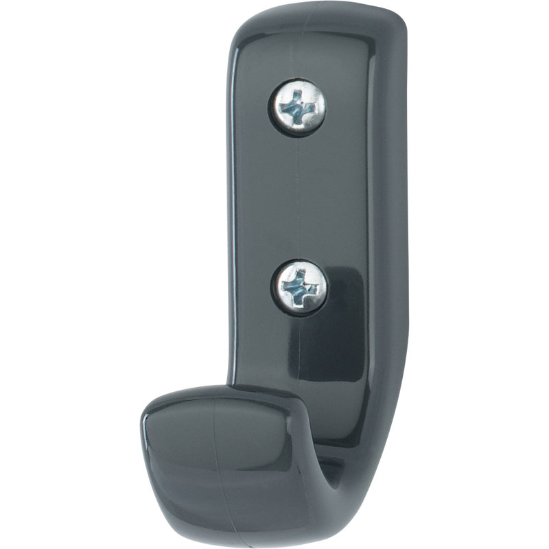 Hydron Plastic Wall Wall Hook, Anthracite Grey