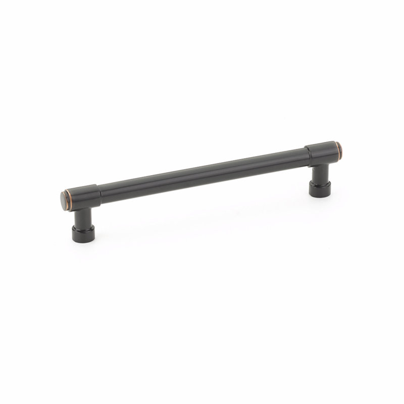 Emtek Jasper Bar Cabinet Pull, Oil Rubbed Bronze, 6" Center to Center