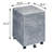Faux Concrete Look Silver File Cabinet With 3 Drawers For Document Storage Stylish 3 Accent Modern Office
