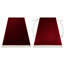 Luca 2958 – Elegant rug with fringes in burgundy & black – Classic Lucaal rug with ornamental & frame pattern-1997224280