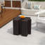 Table d'appoint 2 pièces, tables d'appoint modulaires avec emboîtement pour l'intérieur et l'extérieur