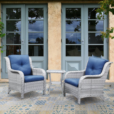 Chaise longue d'extérieur en osier Shamori