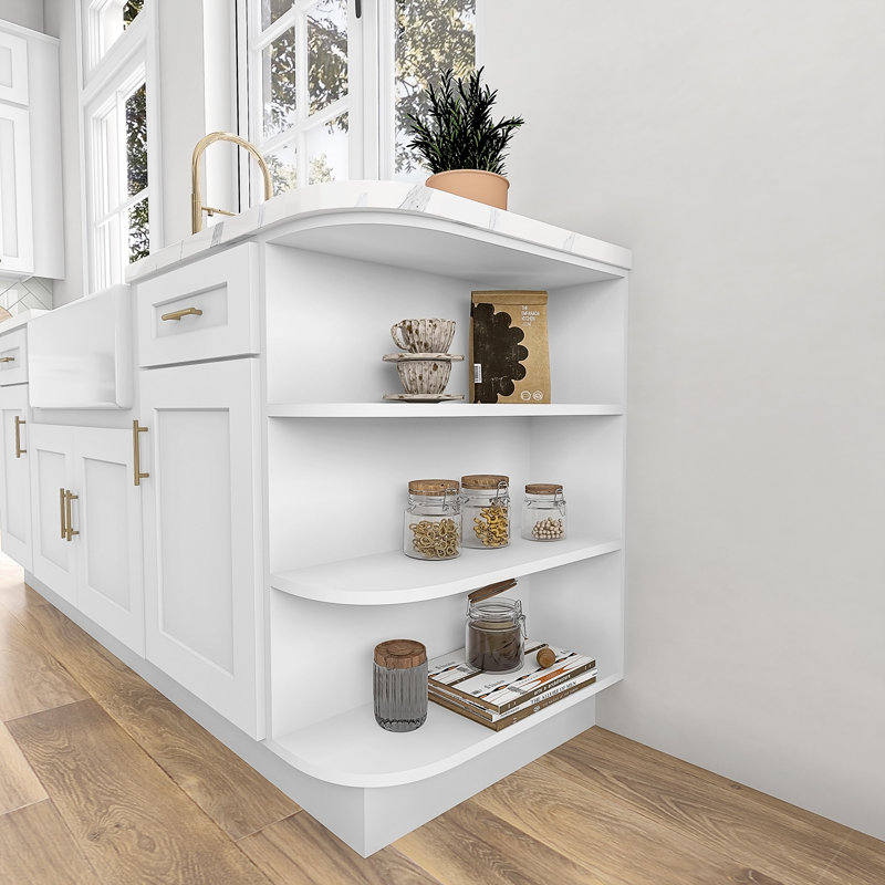 Base Ending Shelf, White