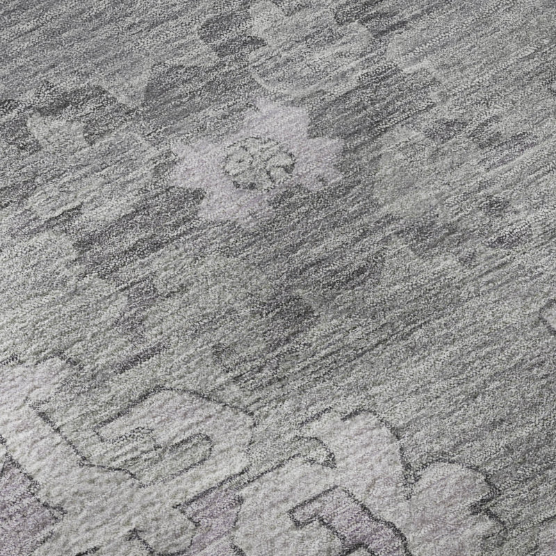 Premium Machine Washable Lubbers AMF1731 Global Rug, Rectangle 1'8" x 2'6"