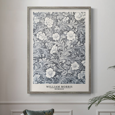 WM MORRIS Series DCCLIII Framed Print - Solid Wood