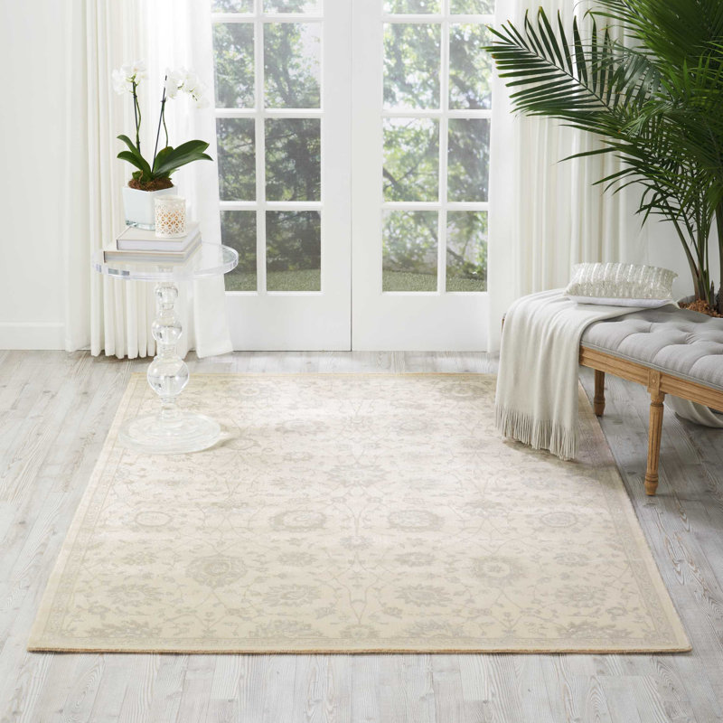 Bourgault Viscose Oriental Indoor Rug, Rectangle 5'3" x 7'5"