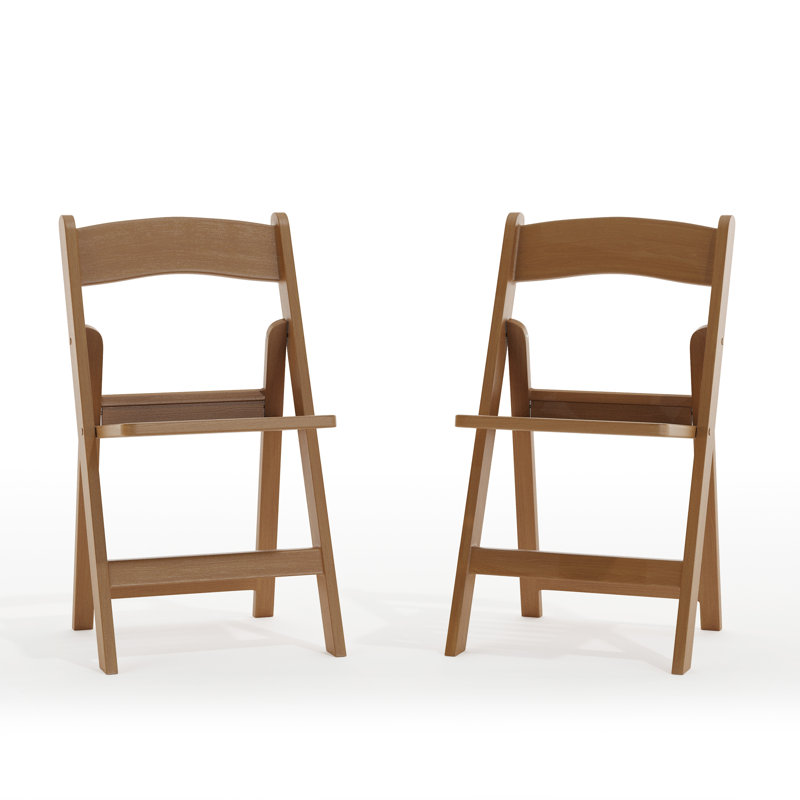 Thornfeldt Resin Folding Chair, Brown