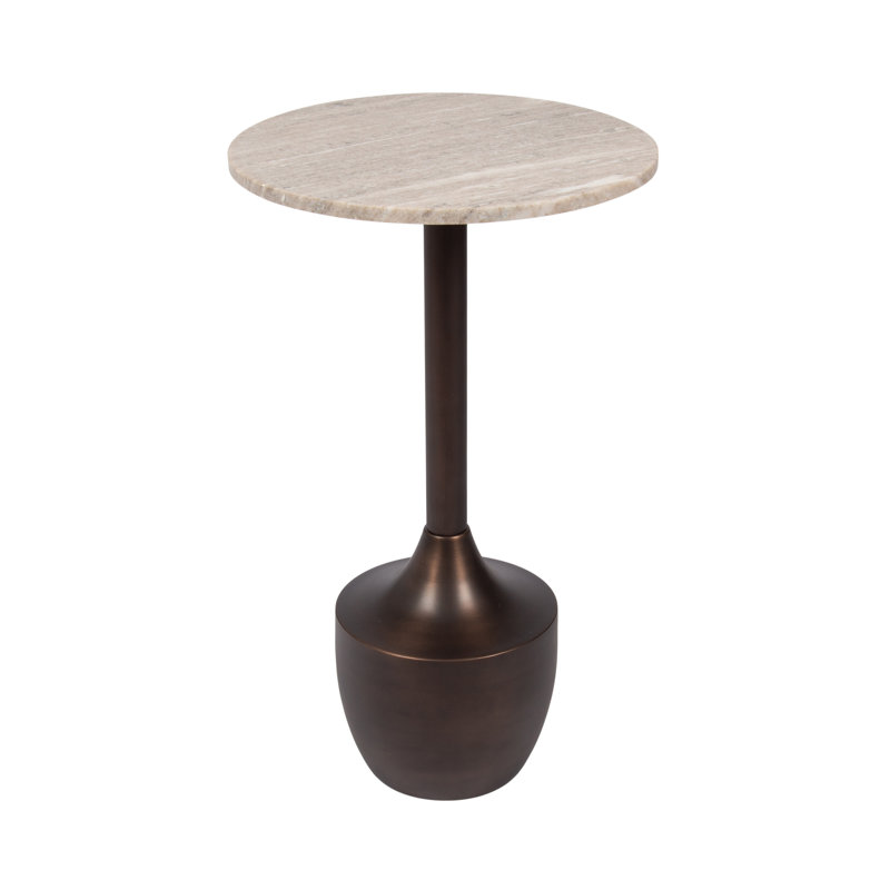 Dumont Round Marble Side Table