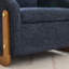 Fauteuil d'appoint rembourré avec base d'appoint en bois-126573206