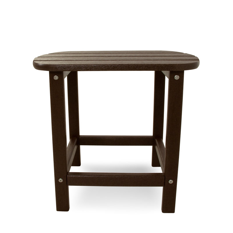 Table d'appoint POLYWOOD South Beach 18 ", Acajou