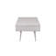  Table basse en MDF et bois d'hévéa blanc Zebrano