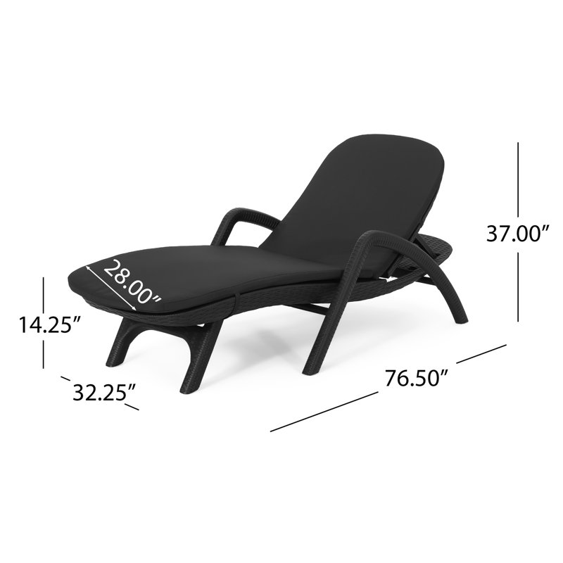 FAUTEUIL DE CHAISE MIKAEL AVEC COUSSIN, Marine