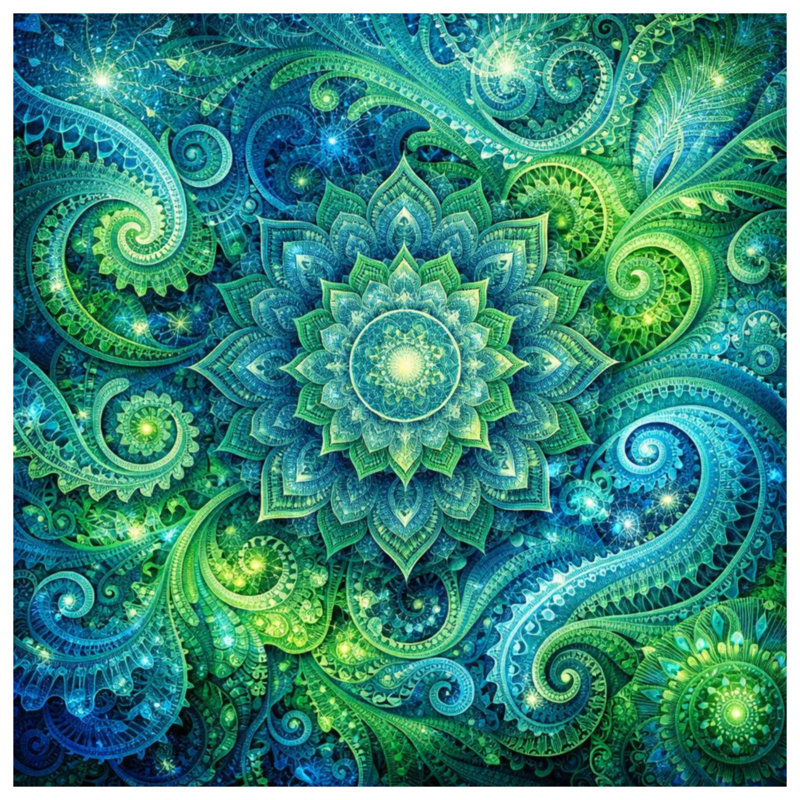Tapisserie murale complexe à motif cachemire Mandala, 68in H x80in W with 4 Grommets