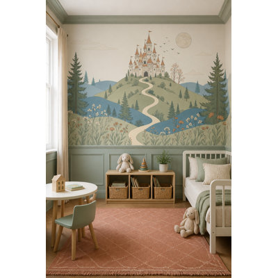 Papier peint paysage de contes de fées château conte de fées