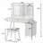 Makeup Vanity Desk With LED Lights & Mirror, 4 Drawer Dressing Table Set With Stool, 3 Colors Dimmable Brightness, Space-Saving For Bedroom-1072600645