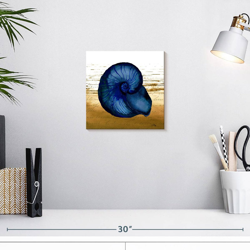 Coquillage bleu Aletra, H 10 po x l 10 po