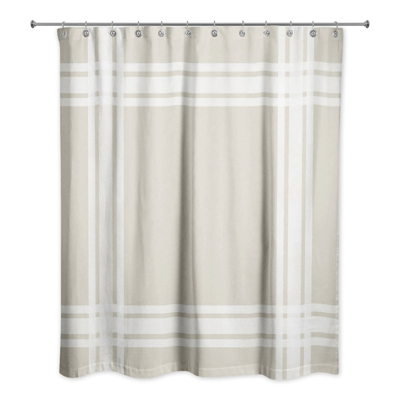 Rideau de douche simple Stronach, Beige