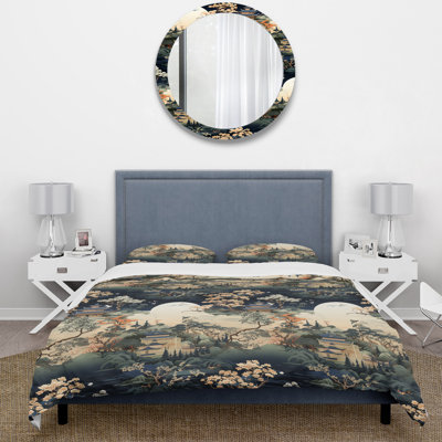 Tea House Elegance III Duvet Cover
