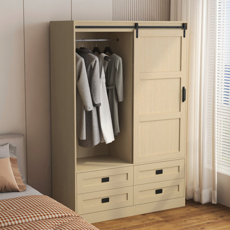 Armoire de rangement haute avec garde-robe de chambre à coucher