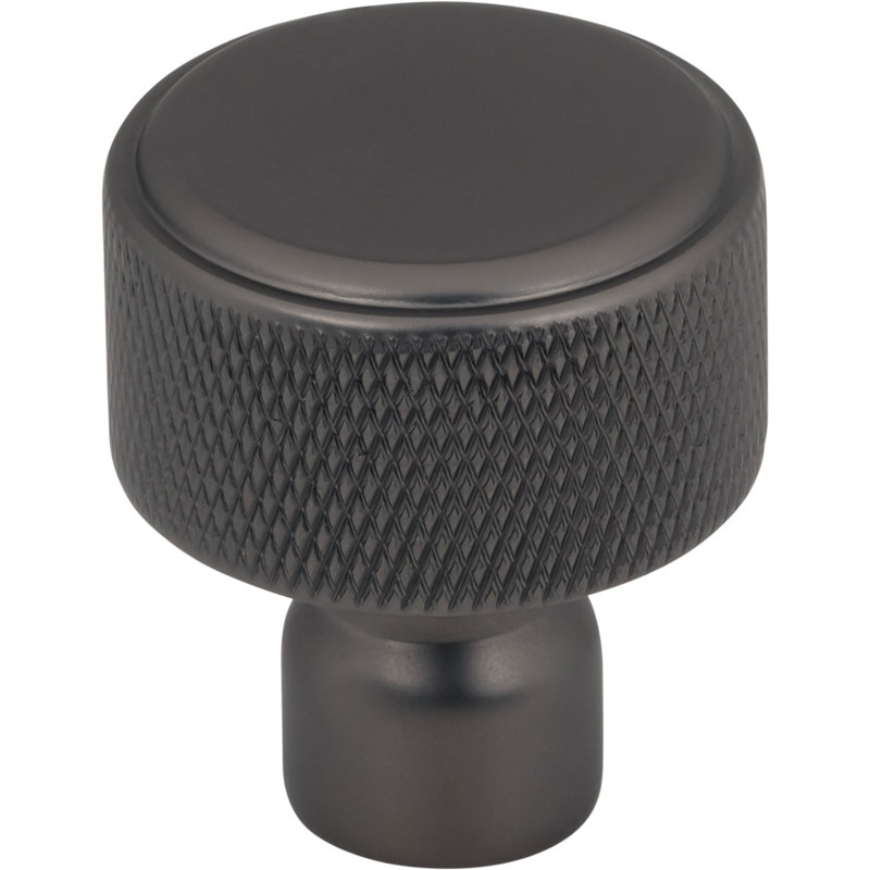 Garrison Round Knob, 1 1/8" Knob Diameter, Antique Gray