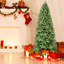 Arbre de Noël avec embouts en PE + PVC - Arbre de Noël à branches pleines avec branches à charnières, assemblage facile, support en métal stable, décoration de Noël vert classique-914633074