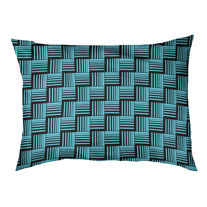 Coussin Cheng, Grand (l 50 po x P 7 po x H 40 po), Aigue-marine