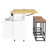 Farmhouse Kitchen Island with Drop Leaf and 2 Seatings-639318115