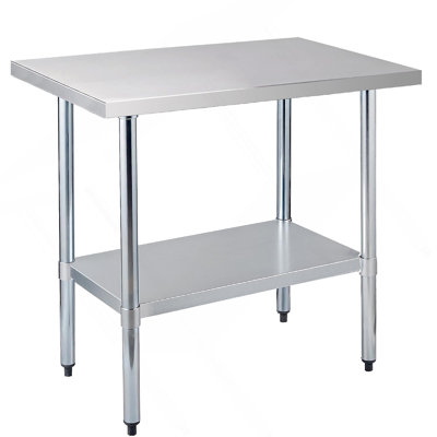 24" X 36" 18-Gauge Stainless Steel Commercial Work Table