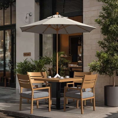 Parasol en bois de teck 7,5 pi