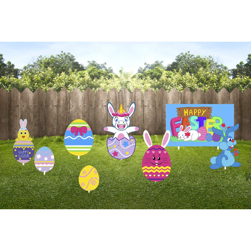 Ensemble de piquets de jardin 8 pièces