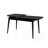 Modern Extendable Dining Table, Black, 51.2 x 31.5 x 29.5 inches (Extendable to 64.6 inches) | 100% Melamine Coated Fiberboard, Thickness: 0.7 inches | Durable Plastic Legs, Perfect for Small Spaces, Stylish & Functional Design-1068122004