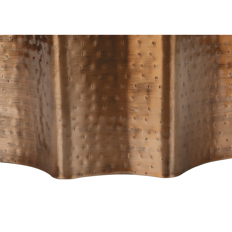 Table de bout en acier Abdool, Cuivre