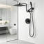 Pomme de douche à pluie 10 pouces avec douchette combinée avec bras d'extension réglable de 12 pouces