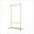 Coat Racks with 6 Wooden Hangers - Solid Wood, Space-Saving, Adjustable Shelf &amp; Wheels | Old Pine | Wood