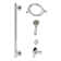 Kingston Brass Made To Match Shower System With Slide/Grab Bar And Hand Shower