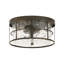 Plafonnier encastré cylindrique unique à 2 lumières de 13 po Agustine-1051754188